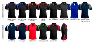 Panorama Ladies Polo     -10 -BLACK/RED/GOLD