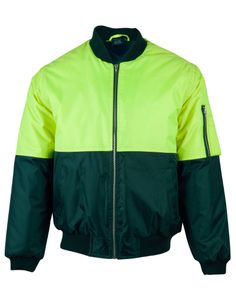 AIW HI VIS TWO TONE FLYING JACKET                 -3XL-YELLOW/NAVY