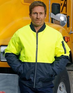 AIW HI VIS TWO TONE FLYING JACKET                 -3XL-YELLOW/NAVY