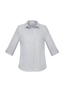 LADIES CHARLIE 3/4 SHIRT-14  -SILVER