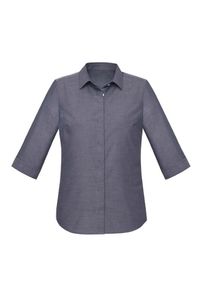 LADIES CHARLIE 3/4 SHIRT-14  -SILVER