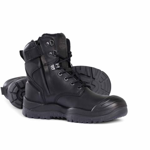 Mongrel High Leg Zipsider Boot w/Scuff Cap        -10  -Black