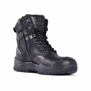 Mongrel High Leg Zipsider Boot w/Scuff Cap        -10  -Black