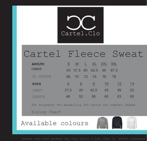 CARTEL ORIGINAL FLEECE SWEAT                      -2XL -BLACK