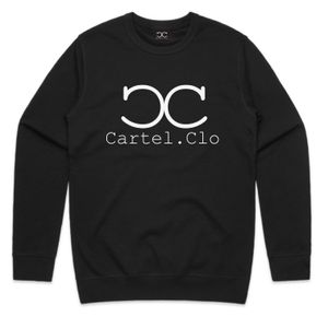 CARTEL CLASSIC CREW PRINT FLEECE                   -2XL -BLACK