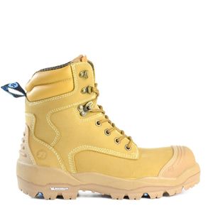 Bata Longreach Helix Ultra Lace Up Bump Cap Boot S-10 -Wheat