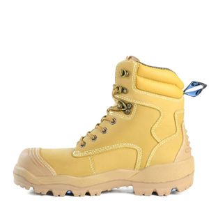 Bata Longreach Helix Ultra Lace Up Bump Cap Boot S-10 -Wheat