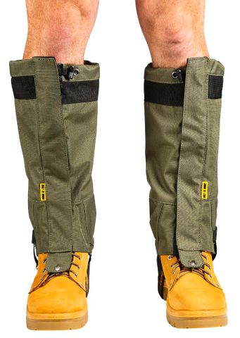 RUGGED XTREMES SNAKE GAITERS LONG CANVAS-305-GREEN