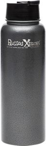 RUGGED XTREMES VACUUM INSULATED S/S THERMAL BOTTLE-1100ml-BLACK