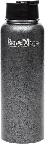 RUGGED XTREMES VACUUM INSULATED S/S THERMAL BOTTLE-1100ml-BLACK