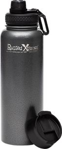 RUGGED XTREMES VACUUM INSULATED S/S THERMAL BOTTLE-1100ml-BLACK