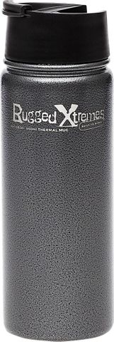 RUGGED XTREMES VACUUM INSULATED S/S THERMAL BOTTLE-550ml-BLACK