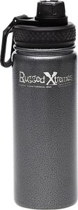 RUGGED XTREMES VACUUM INSULATED S/S THERMAL BOTTLE-550ml-BLACK