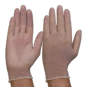 DISPOSABLE VINYL P/FREE GLOVES CLEAR-L