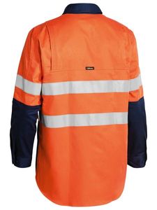 BISLEY HIVIS INDUSTRIAL COOL VENTED SHIRT         -XL -YELLOW/NAVY
