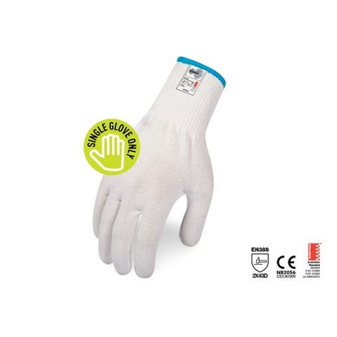 Force360 Cut 5 White Food 13 gauge Glove-2XL