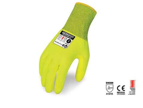 Force360 Hi-Vis Yellow Bi-Polymer Glove-2XL