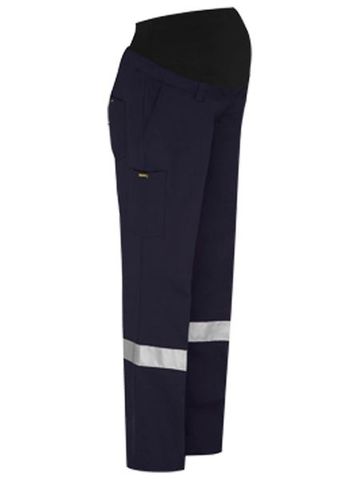 Bisley Womens Maternity Cotton Drill Pant Taped