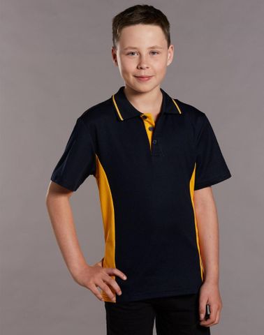 TEAMMATE POLO KIDS-ROYAL/GOLD-6