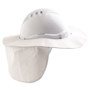 V6 & V9 HARD HAT BRIM SHADE HALO - PLASTIC/POLYESTER-WHITE