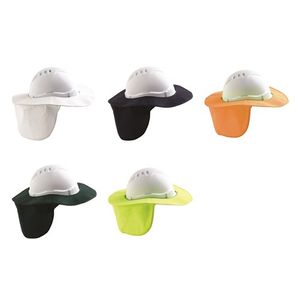 V6 & V9 HARD HAT BRIM SHADE HALO - PLASTIC/POLYESTER-WHITE