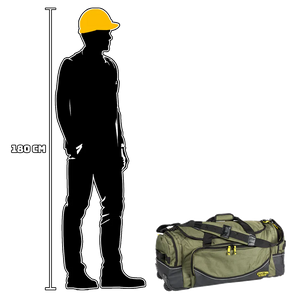 RUGGED XTREMES FIFO TRANSIT CANVAS LARGE WHEELED -131W-GREEN