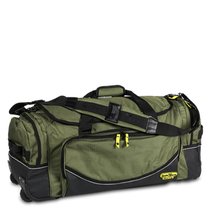 RUGGED XTREMES FIFO TRANSIT CANVAS LARGE WHEELED -131W-GREEN