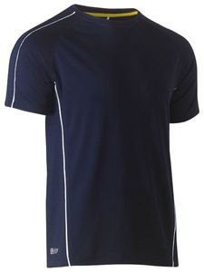 Bisley Cool Mesh Tee Reflective Piping       -L     -CHARCOAL