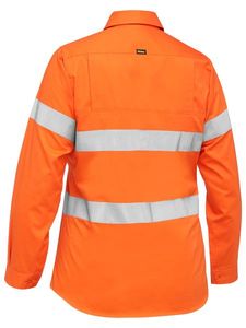 Bisley Womens Hi Vis Cool Lightweight L/S Shirt