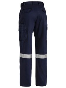 Bisley 8 Pocket Cargo Pant 3M Reflective Tape     -87R-NAVY