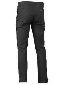 Bisley Mens Stretch Cotton Drill Cargo Pant  -77R-BLACK