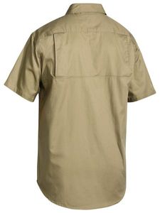 Bisley Cool Lightweight Drill Shirt - Short Sleeve-2XL-KHAKI