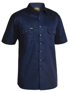 Bisley Cool Lightweight Drill Shirt - Short Sleeve-2XL-KHAKI