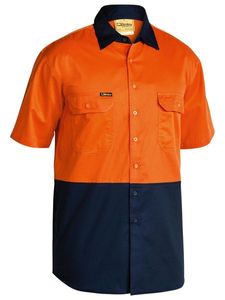 BISLEY HV LIGHTWEIGHT S/S DRILL SHIRT