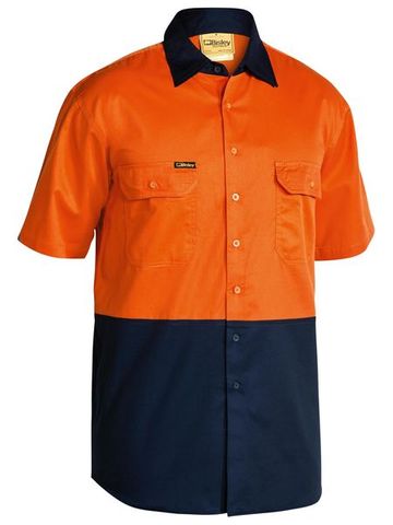 BISLEY HV LIGHTWEIGHT S/S DRILL SHIRT