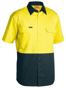 BISLEY HV LIGHTWEIGHT S/S DRILL SHIRT