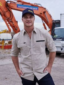 Bisley Flex & Move™ Utility Work Shirt - Long Slee-L  -ST