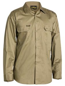 Bisley Cool Lightweight Drill Shirt - L/Sleeve