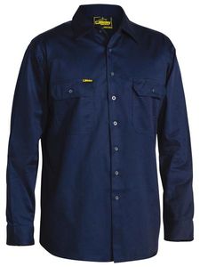 Bisley Cool Lightweight Drill Shirt - L/Sleeve