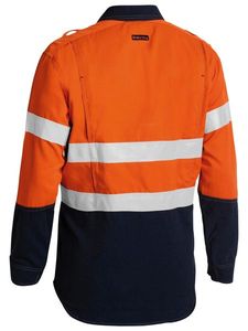 Bisley TenCate Tecasafe® Plus 700 Taped 2 Hi Vis L-M  -ORANGE/NAVY