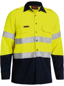 Bisley TenCate Tecasafe® Plus 700 Taped 2 Hi Vis L-M  -ORANGE/NAVY