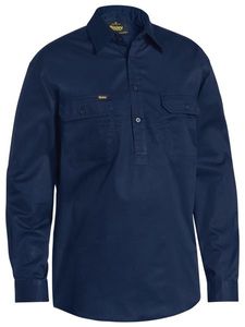 Bisley Closed Front Cool Lightweight Drill Shirt --L  -SD