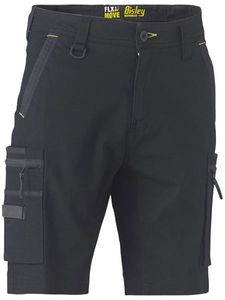 Bisley Flx & Move Stretch Utility Zip Cargo Short-87R-STONE