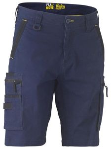 Bisley Flx & Move Stretch Utility Zip Cargo Short-87R-STONE