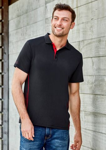 Balance Mens Polo                  -XL -GREY/CYAN