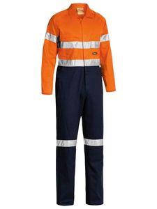 Bisley Taped Lightweight Drill Cove-117R-ORANGE/NAVY