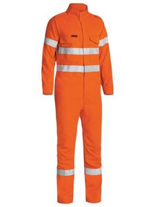 BISLEY TENCATE TECASAFE® PLUS TAPED HI VIS FR ENGINEERED -102R-ORANGE