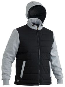 Bisley Contrast Puffer hoodie