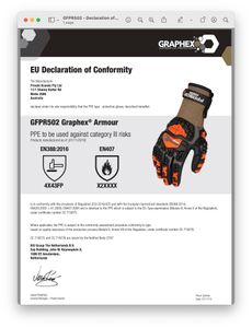 Graphex Armour AGT Cut 5/Level F Gloves      -2XL