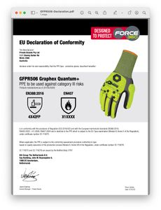 Graphex Quantum AGT Cut 5/Level F Gloves